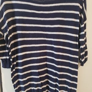 H&M Striped 3/4 Length Sleeve Sweater Size Small